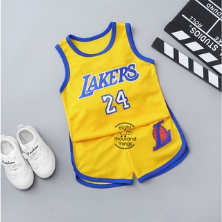 GLIGLITTR Toddler Kid Basketball Jersey Outfit Baby Boy Girl Letters Tank Top + Track Shorts Sets Boy Summer Clothes