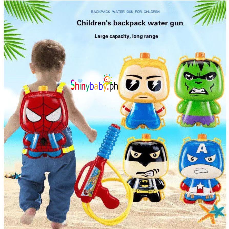 Children's water gun with backpack cartoon cute design children's