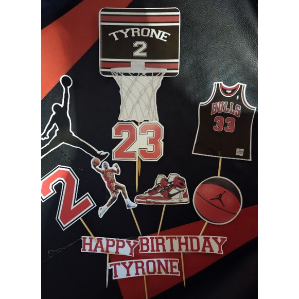 COD Jordan 23 cake toppers theme | BASKETBALL THEME CAKE TOPPER ...