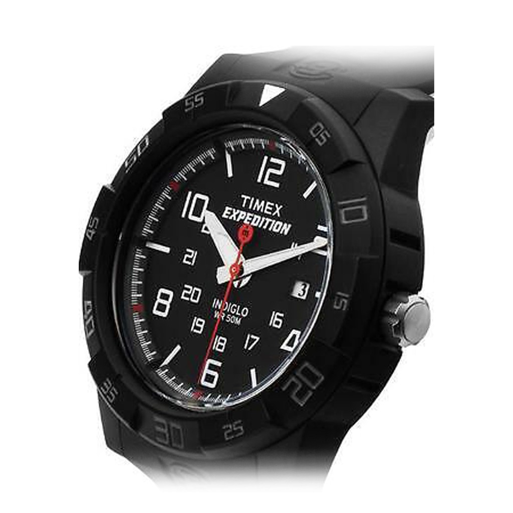 Timex Rugged Core Black Rubber Watch For Men T49831 OUTDOOR | Shopee ...