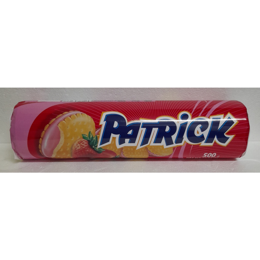 Patrick Choco Cream/Cream de Fresa Filled Biscuits 500g | Shopee ...