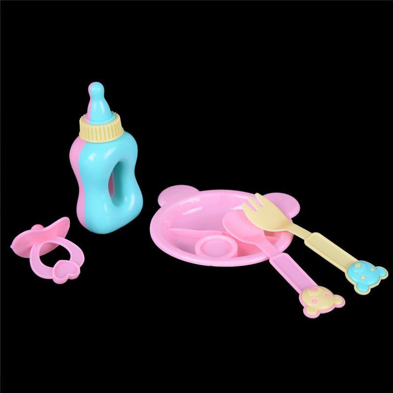 (CMaj7) 5Pcs Doll Tableware For 43Cm Baby Born Zapf Doll Accessories ...