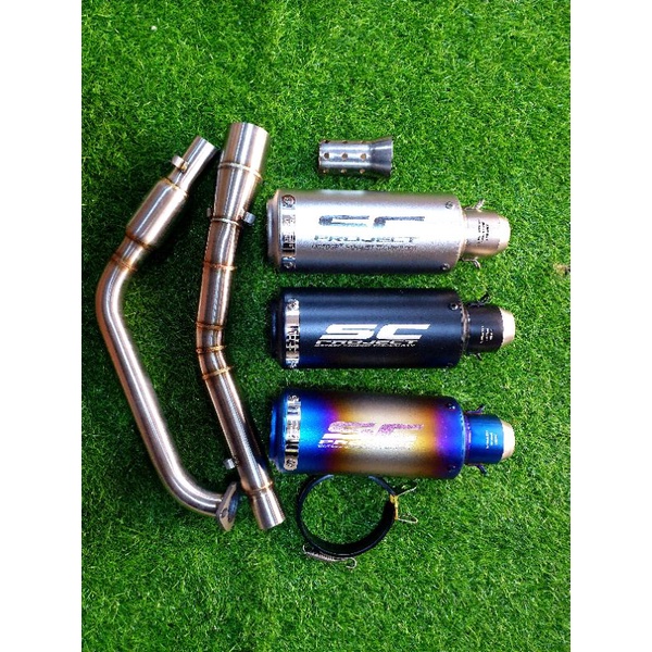 SC Full System Exhaust for Yamaha R15M V4 V3 MT15 XSR155 Shopee