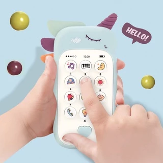 Baby Phone Toys Bilingual Telephone Teether Music Voice Toy Early Educational Learning Machine Electronic Children Gift Baby Toy