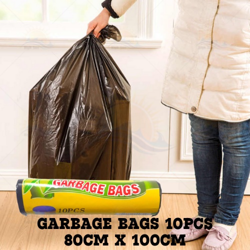 Puncture Garbage Bag Black Plastic Garbage Bag 10pcs 60 * 80cm 15pcs
