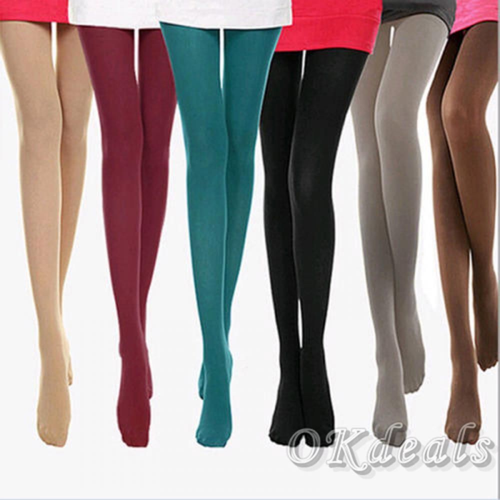 Cxxp Hot Thick 120d Women Opaque Stockings Pantyhose Footed Socks Tights N8ehl4l Shopee