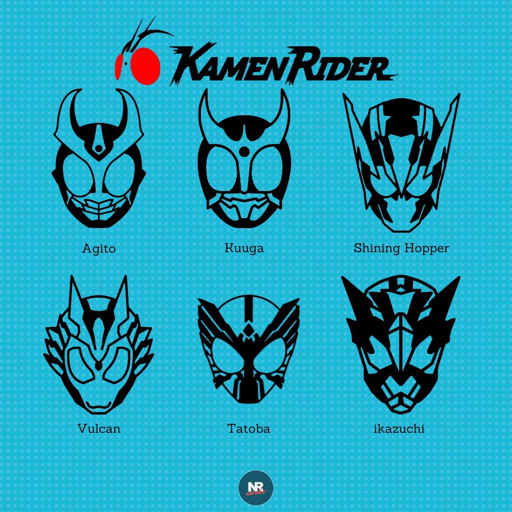 Kamen Rider Vinyl Decal Sticker for Tumbler Flask Car Window | Shopee ...