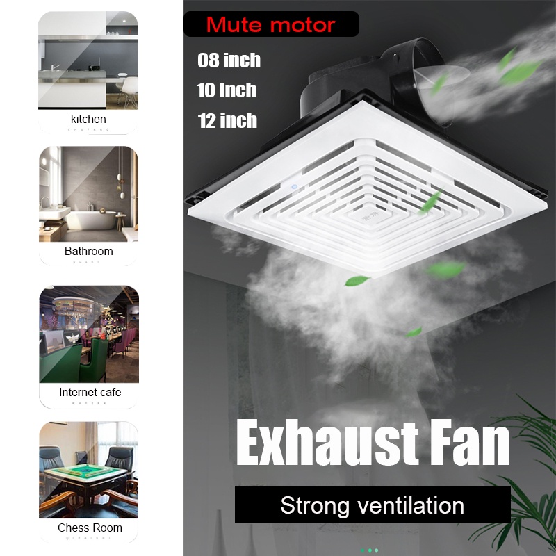 8/10/12 Inch Ventilation Fan Ceiling Exhaust Fan for Kitchen Ceiling