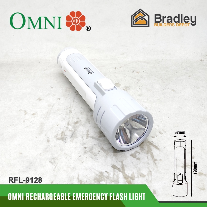 Omni Rechargeable Emergency Flash Light RFL9128 Shopee Philippines