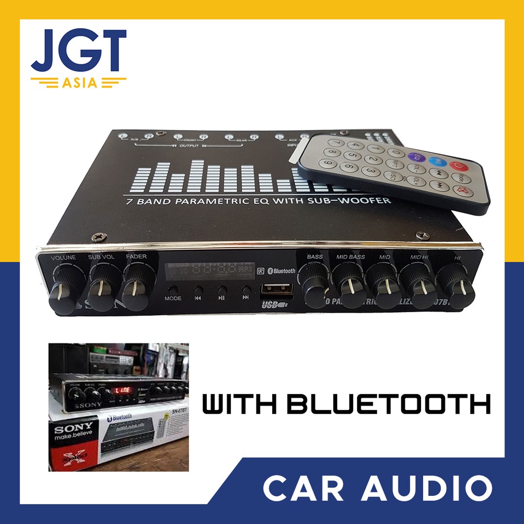 SN-07BT 5 BAND PARAMETRIC EQUALIZER with USB PORT/SD CARD SLOT | Shopee ...