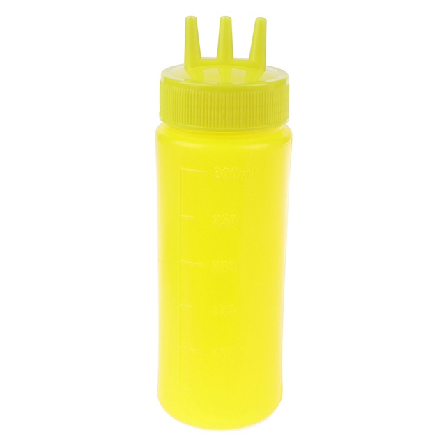 Ketchup Squeeze Bottle Plastic Condiment Squeeze Squirt Bottles 3 Hole ...