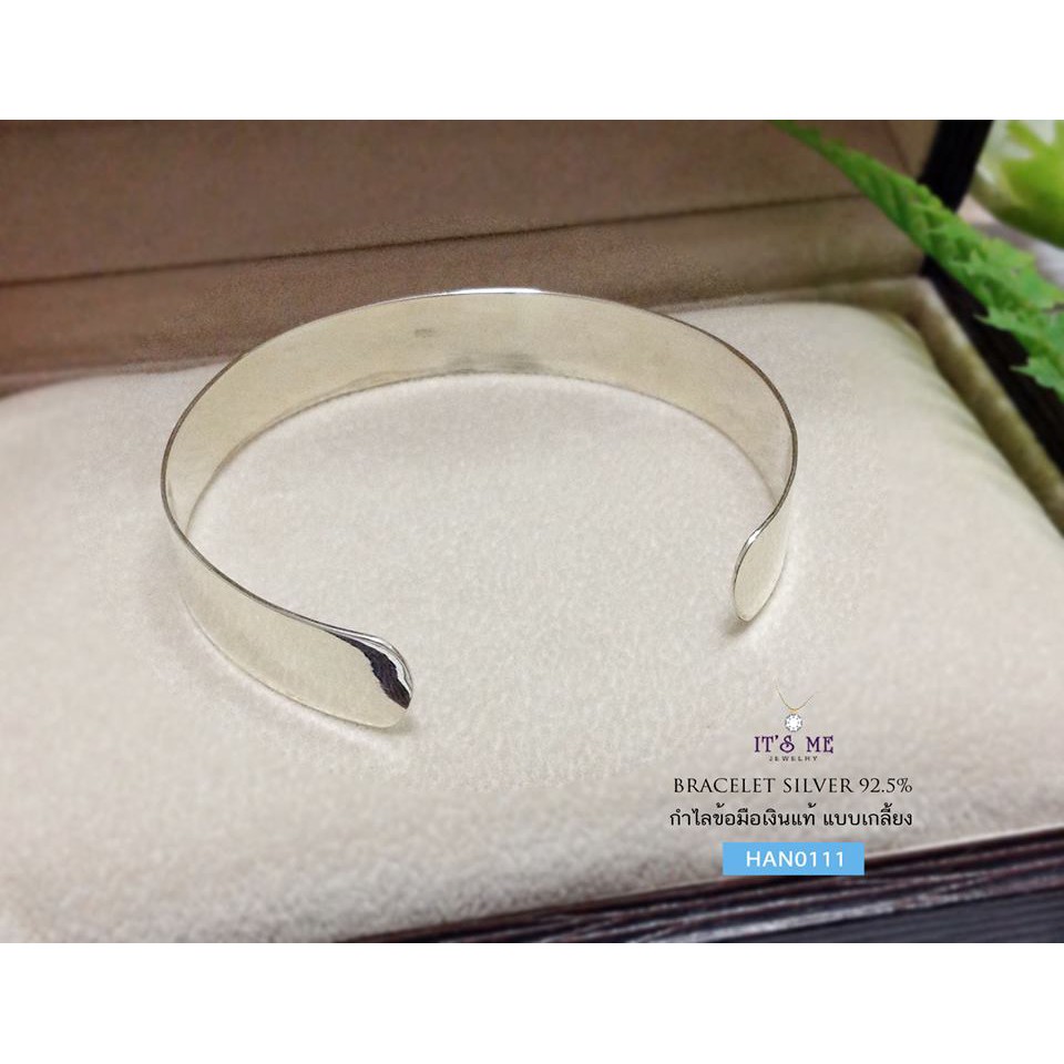 Genuine Silver Bracelet Flat Type (Can Be Extended): HAN0111 | Shopee ...