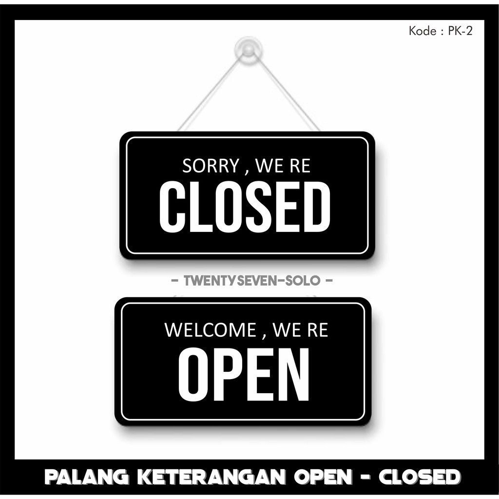 Open Closed Board Acrylic Sign Board Shopee Philippines