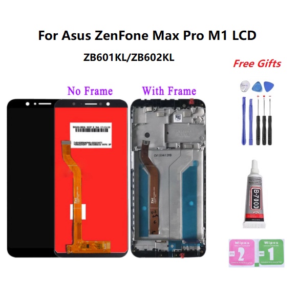 Écran LCD Complet De Remplacement Pour ASUS Zenfone Max Pro M1 ZB601KL/ZB602KL - Assemblage Tactile Noir