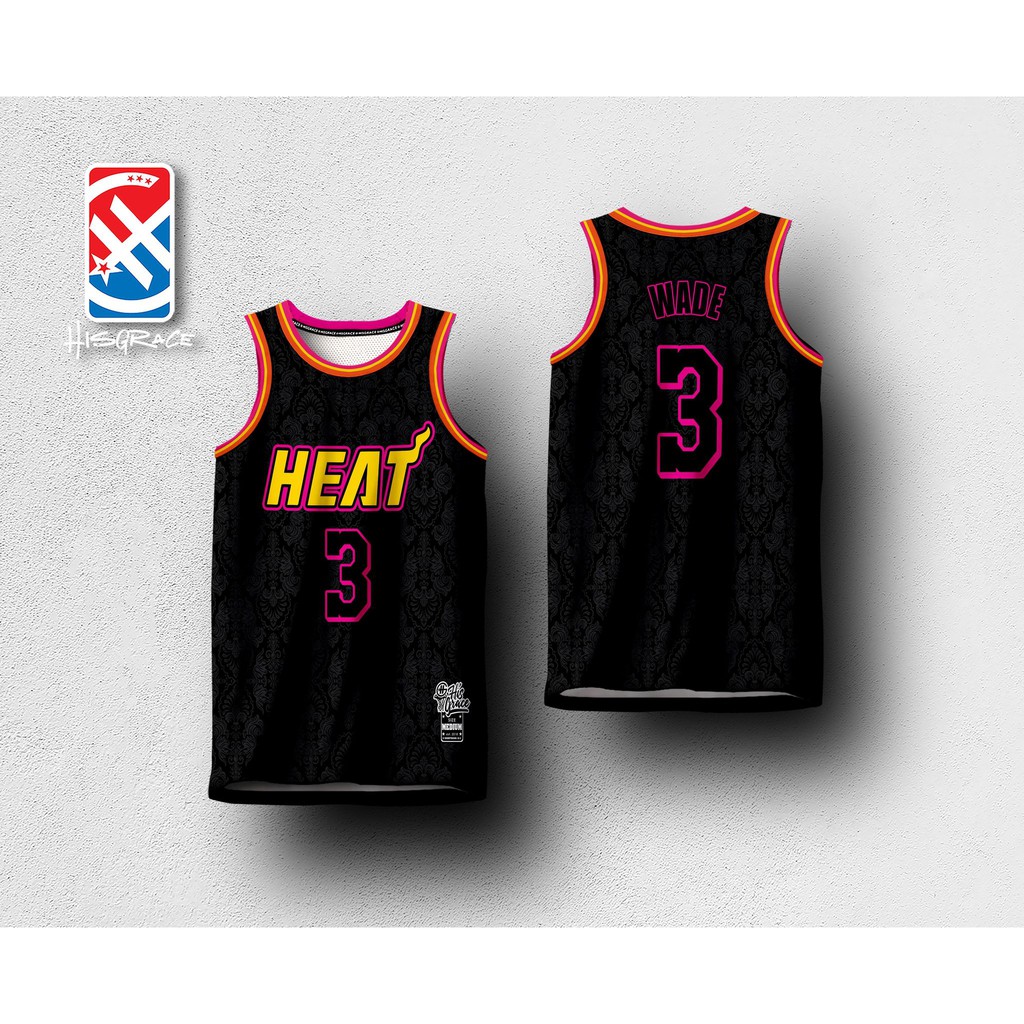 RETRO MIAMI HEAT WADE HG JERSEY