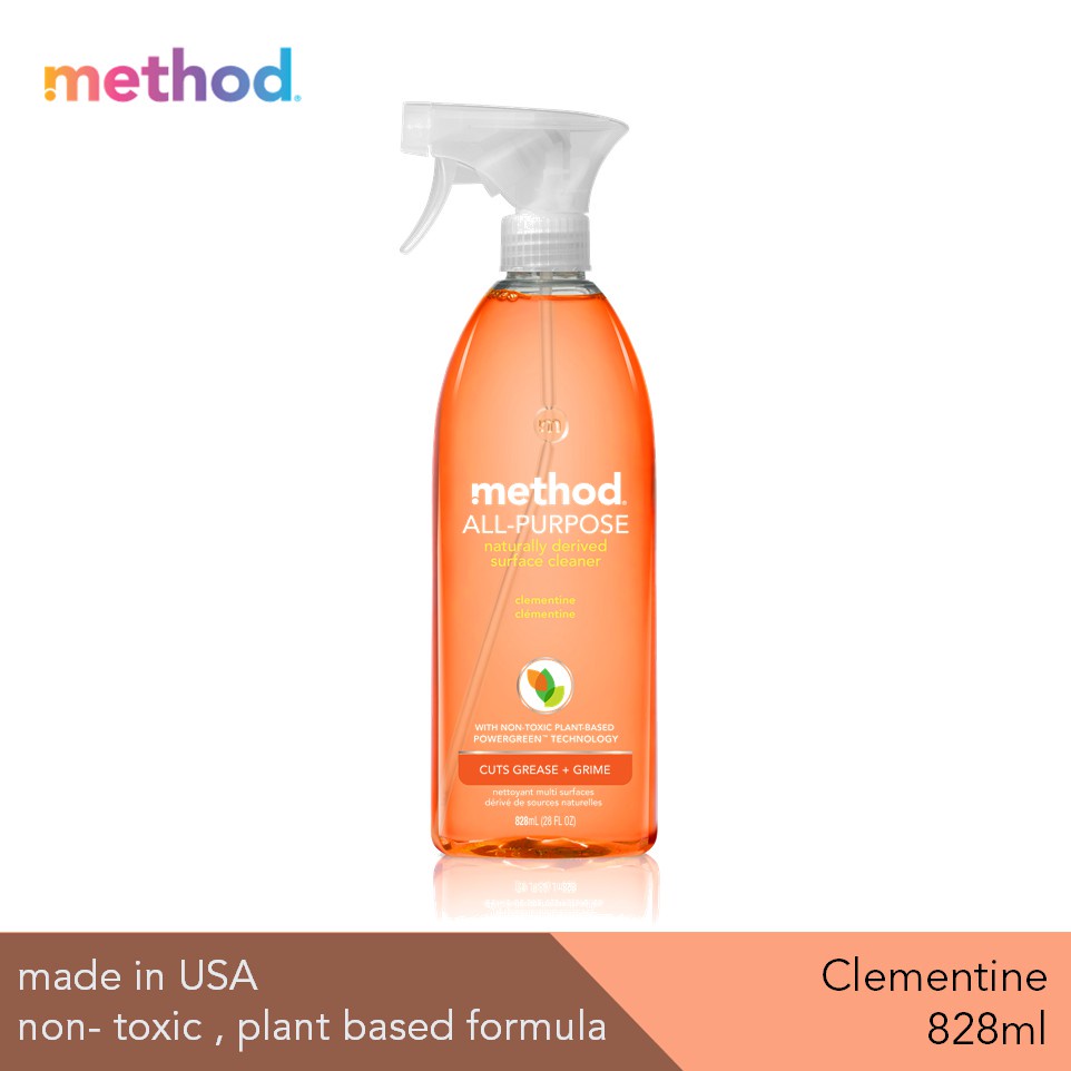 Method All Purpose Naturally Derived Clementine Surface Cleaner 828ml