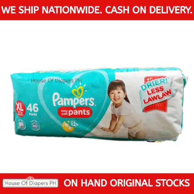 Pampers pants xl store 46 pcs price