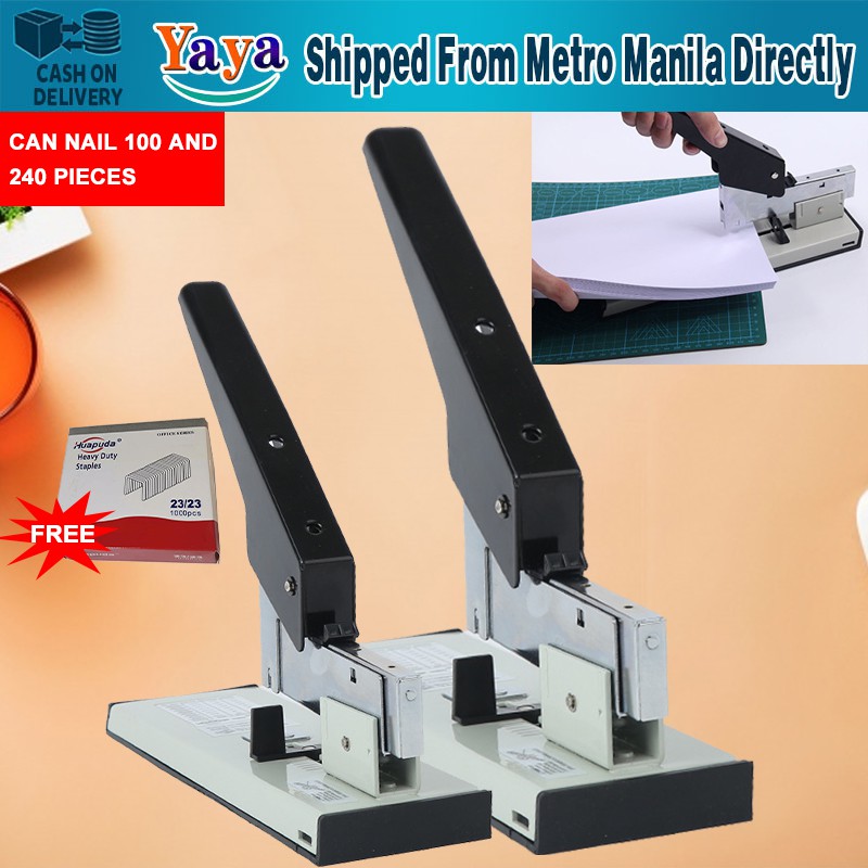【Free Staplers】Heavy Type Metal Stapler Bookbinding Stapling Office ...