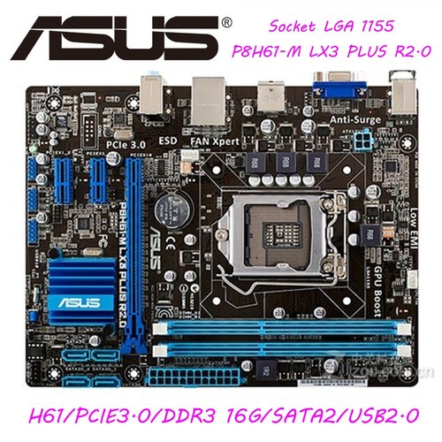 ASUS P8H61 M LE USB3 LX LX2 LX3 plus 2.0 PRO H61 LGA 1155 Motherboard DDR3 Micro ATX Shopee Philippines