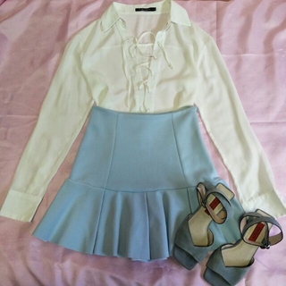 Korean hotsell pastel outfit