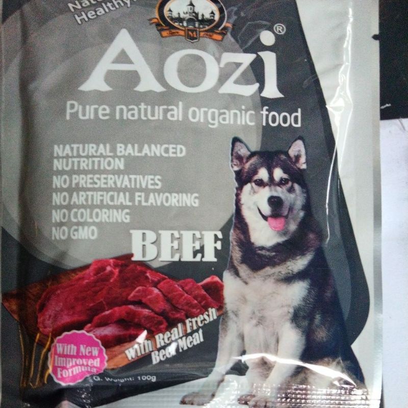 AOZI WET DOG FOOD POUCH 100G Shopee Philippines
