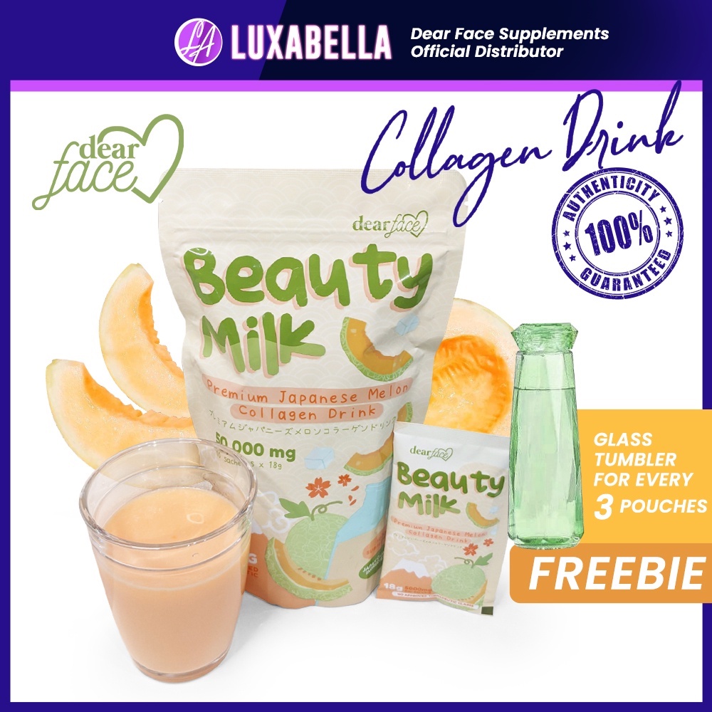 BEAUTY MILK Premium Japanese Melon Drink with 50,000mg Collagen