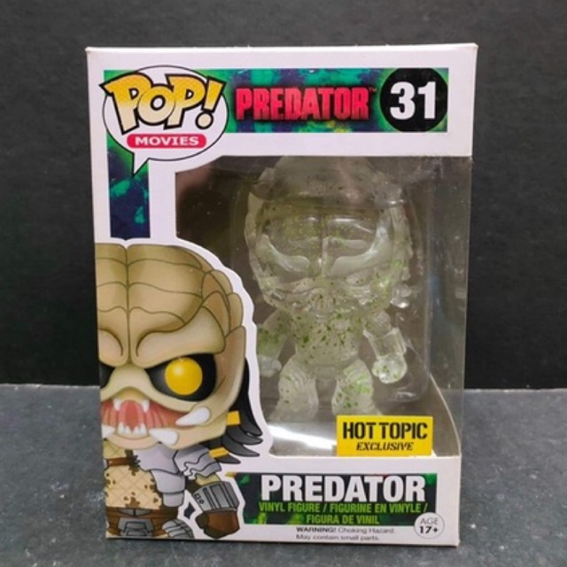 Funko Pop Movies Hot Topic Exclusive Predator (Bloody/Translucent ...