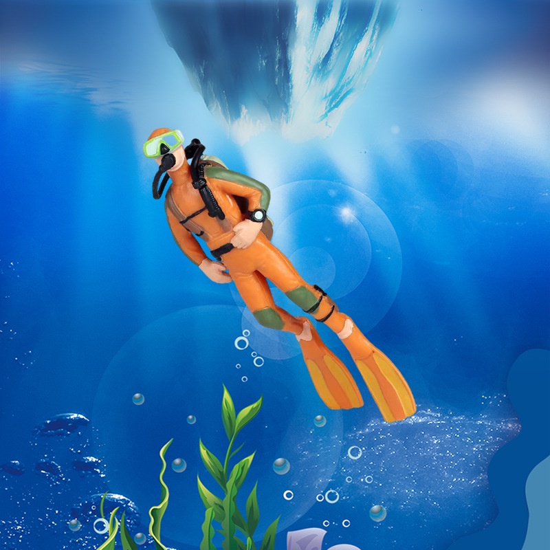 Home Aquarium Decoration Mini Floating Diver 1 Pc | Shopee Philippines