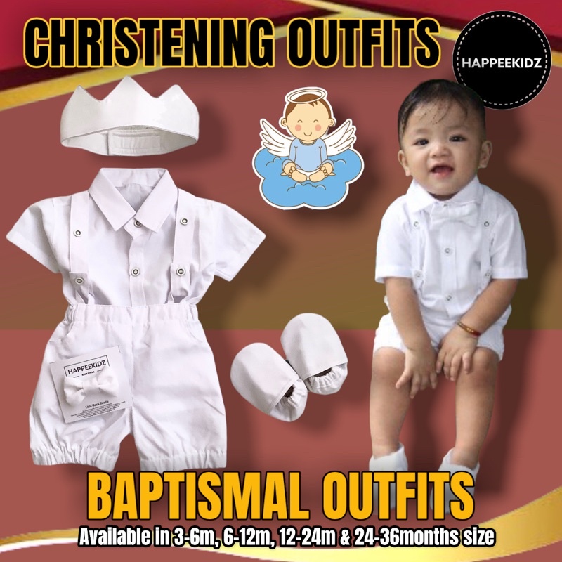 Baptismal Outfits / Christening Jumper Suits by HAPPEEKIDZ Shopee
