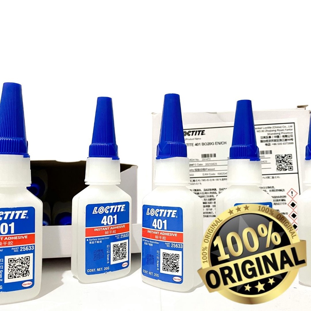 Loctite 401 Instant adhesive super glue for all surfaces 3g tube