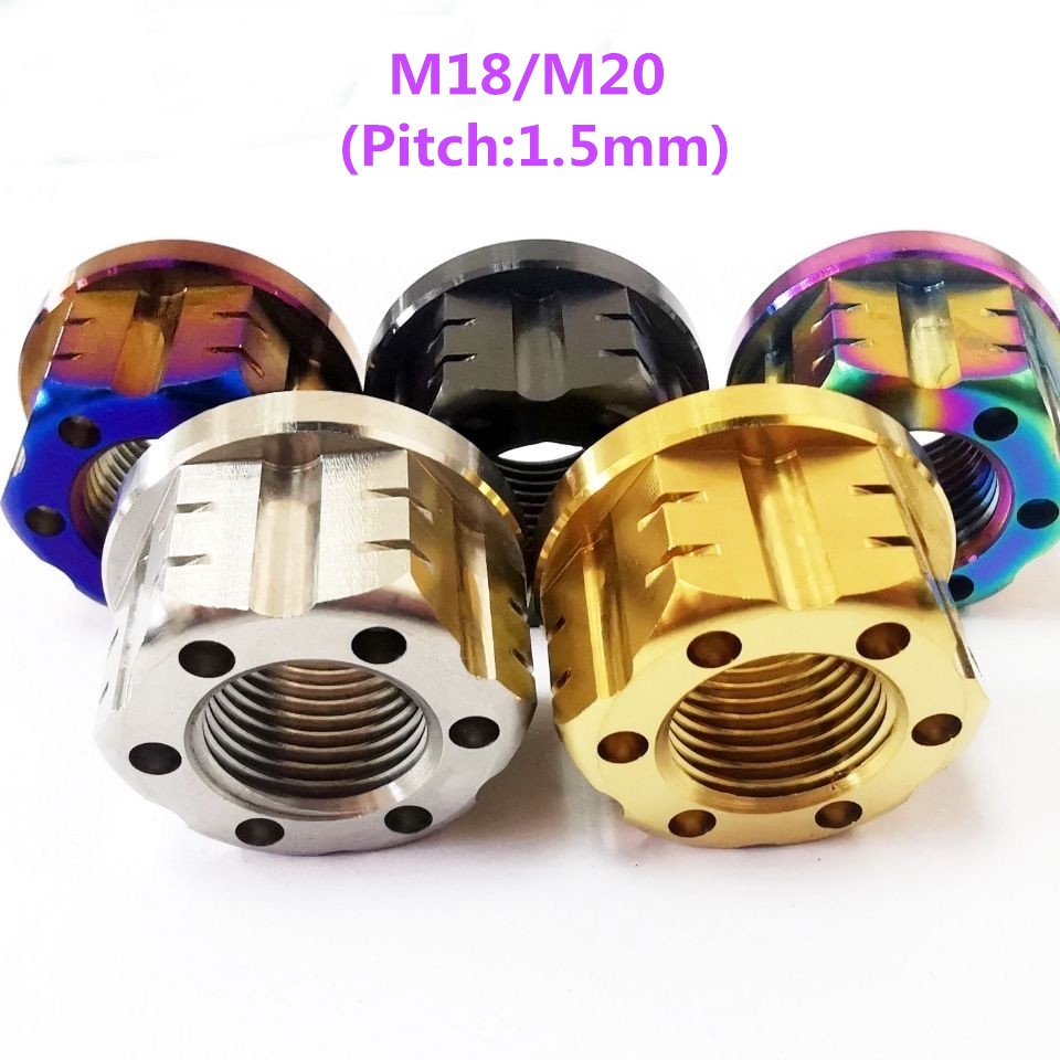 Titanium alloy motor nut M18/M20 rear axle motorcycle nut Electric