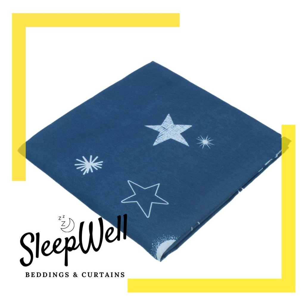 SLEEPWELL MNL 3 in 1 Bedsheet Printed Galaxy Stars Bedding Set (2