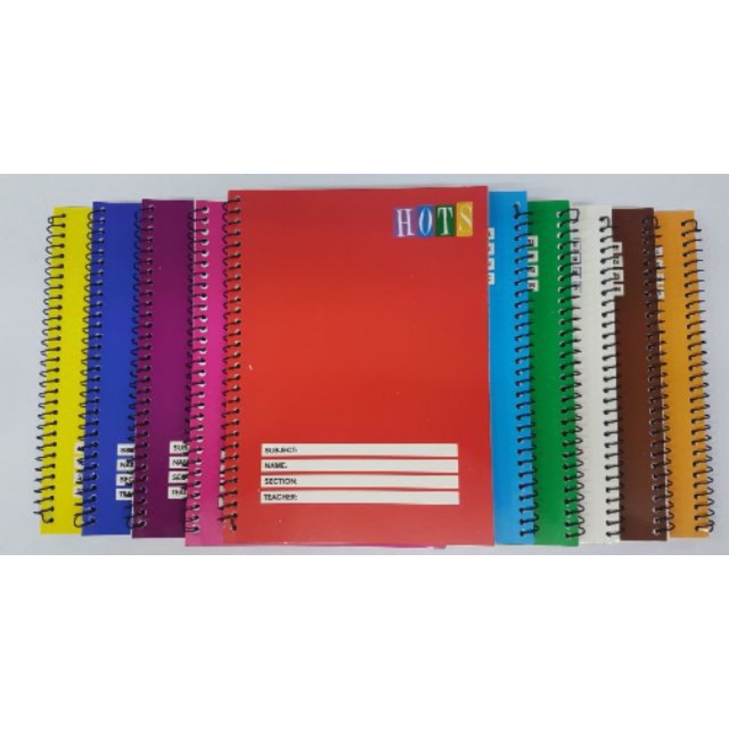 spiral notebook w/o yarn/sold 10pcs/assorted color | Shopee Philippines