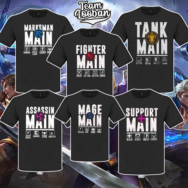 Mobile legends store shirt design