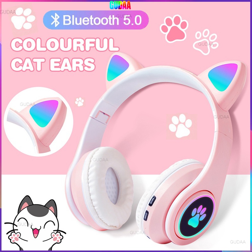 Cat ear headphones shopee hot sale