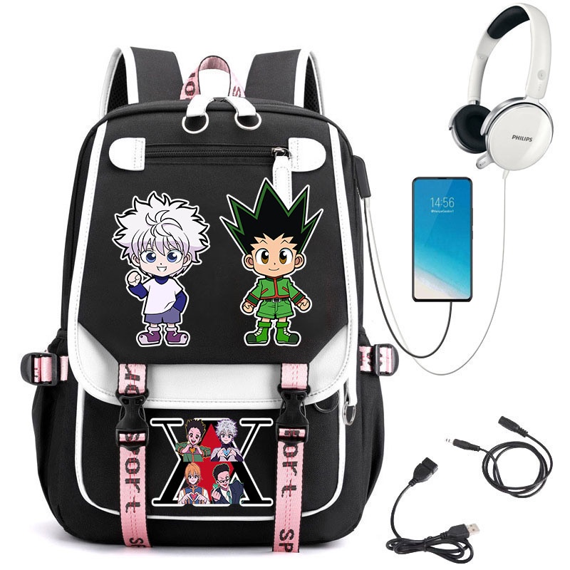 Hunter X Hunter Backpack for Women Student Backpack Travel Bag School ...