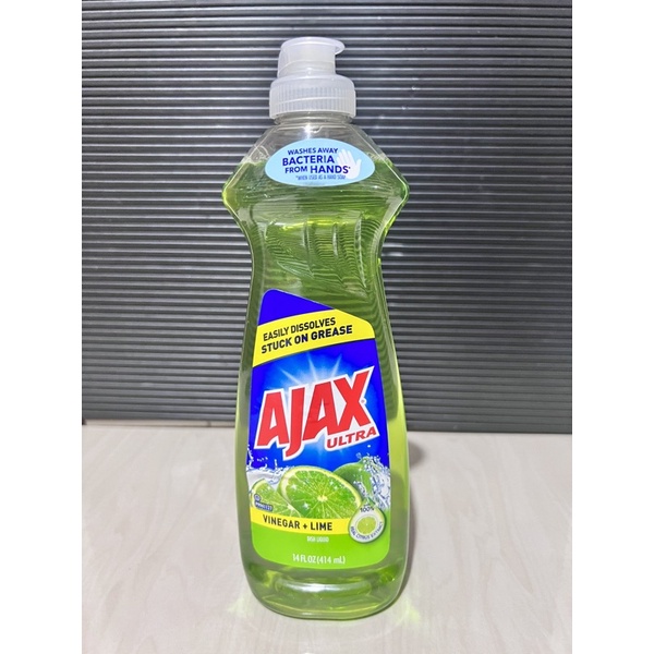 Ajax Dishwashing Soap 12.6Fl/Oz 414 ML bottles in Orange, Lemon and
