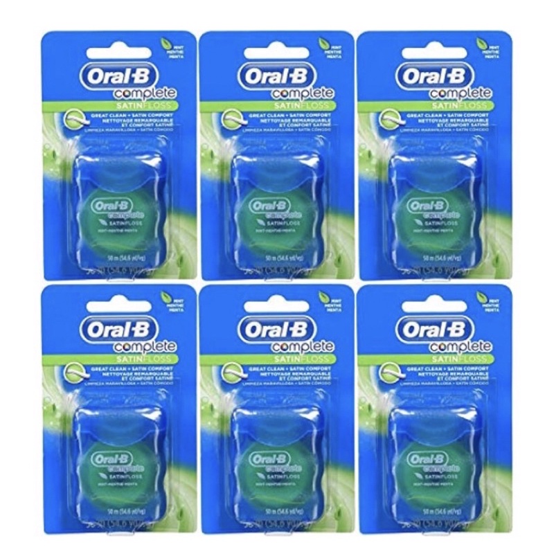 🇺🇸 Oral B Complete SATIN Floss Mint | Shopee Philippines