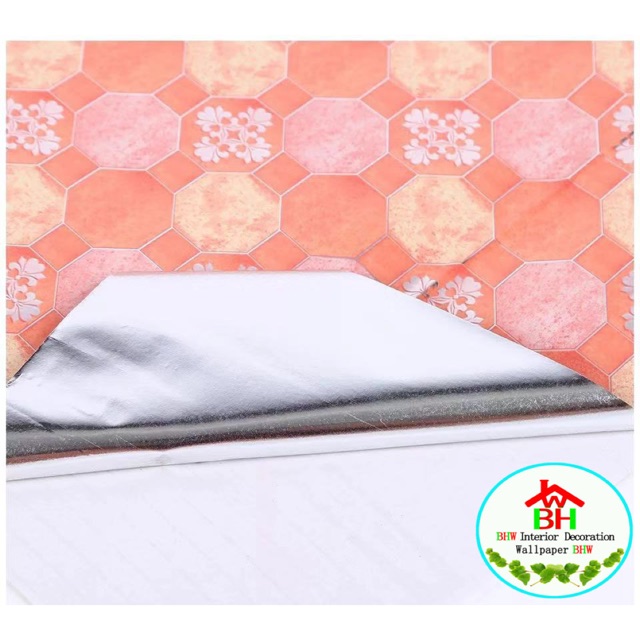 BHW Adhesive Kitchen Sticker PVC Waterproof Oilproof Heatproof 45cm ...