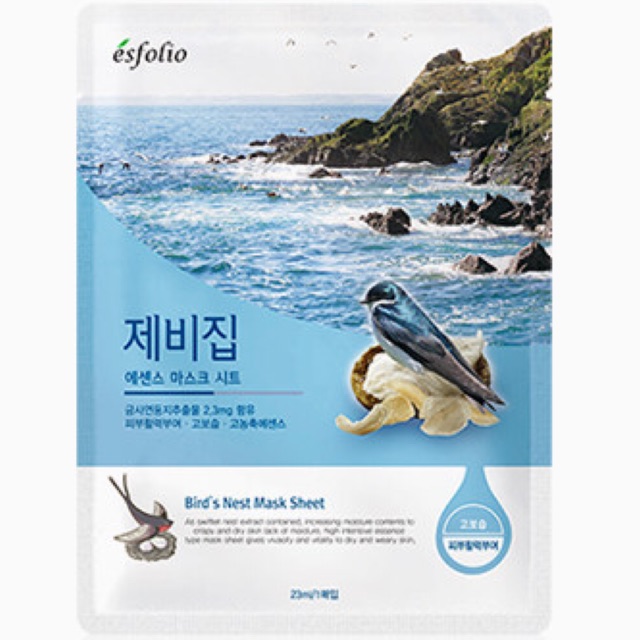 Bird's Nest Essence Mask Sheet by Esfolio Shopee Philippines