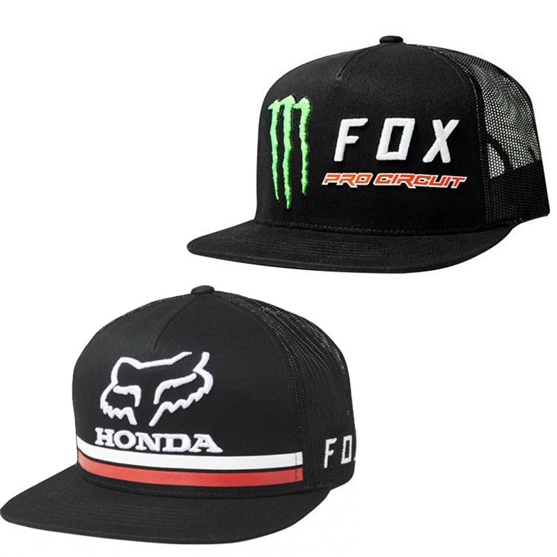 FOX PRO CIRCUIT Motor Racing Team Cap HONDA Motorcycle Cap Shopee