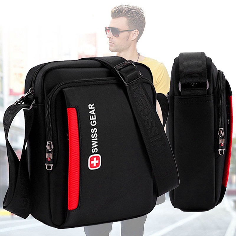 【spot goods】 Swissgear orig Shoulder Bag beg men's waterproof sling