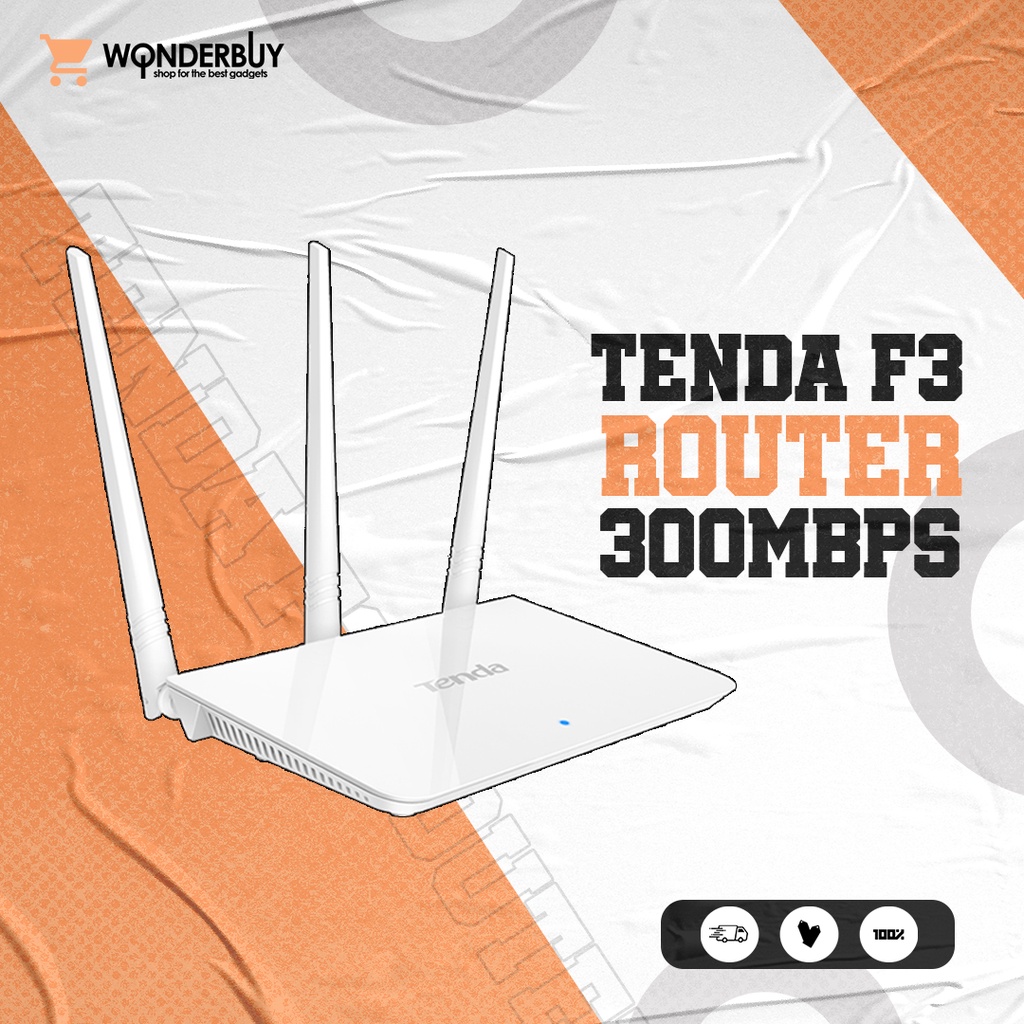 Tenda F3 Router 300Mbps Wireless Router (In Stocks / English Firmware ...