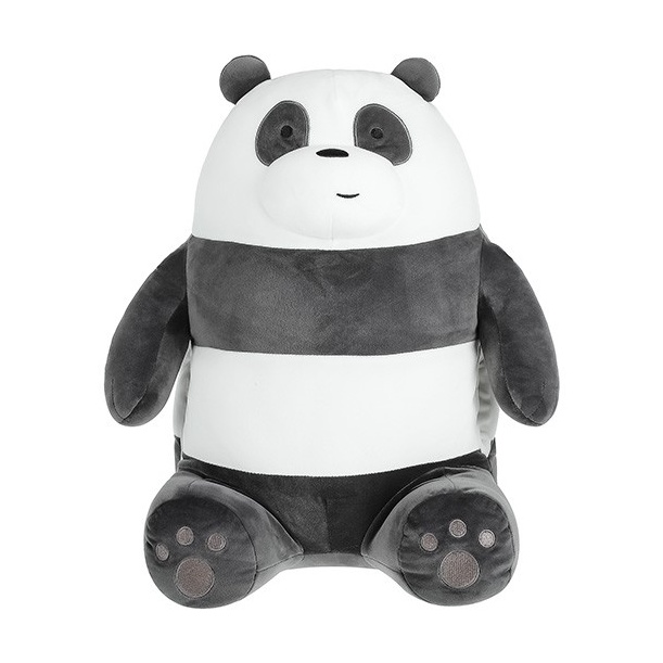 Miniso We Bare Bears Cushion / Nap Pillow Ice Bear Grizzly Panda ...
