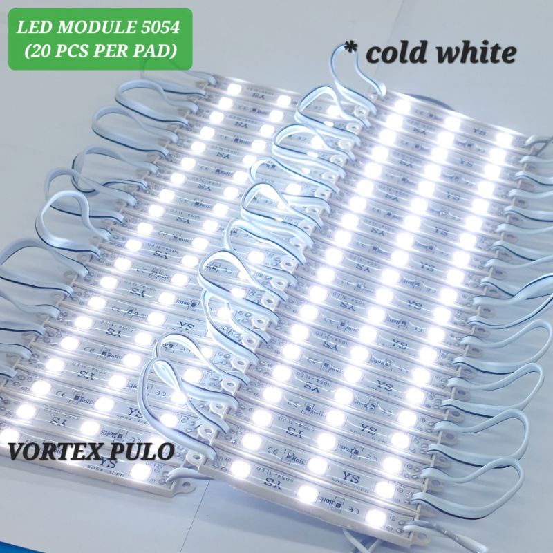 LED MODULE 5054 3led COLD WHITE (20 PCS PER PAD) | Shopee Philippines