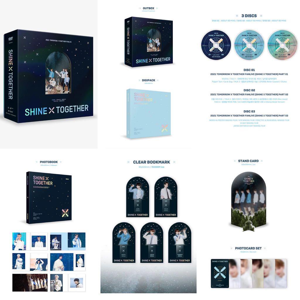 TXT Fanlive Shine x Together DVD Official w/ Weverse POB | Shopee