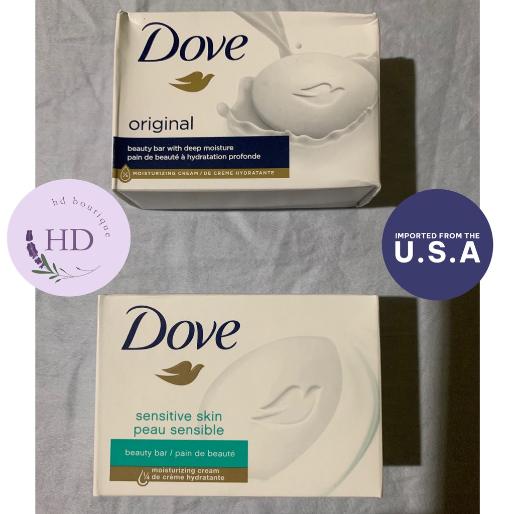 Dove Beauty Bar Soap | SOLD PER BAR | Original White, Sensitive Skin ...