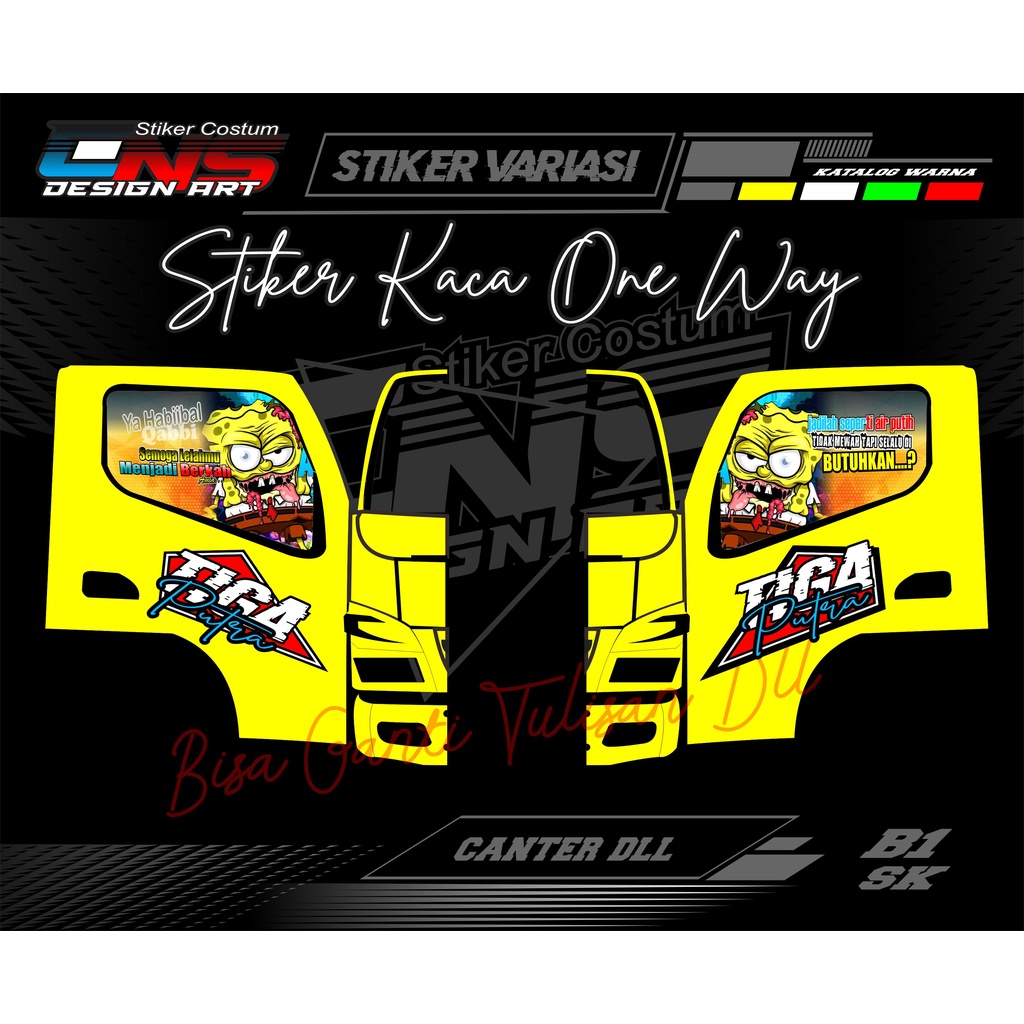 Canter truck stickers, one way glass stickers, Canter door stickers ...