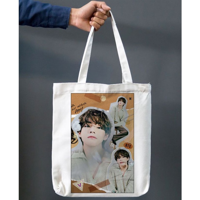 Canvas Crossbody Bag, Jungkook Hand Bag, Jungkook Tote Bag