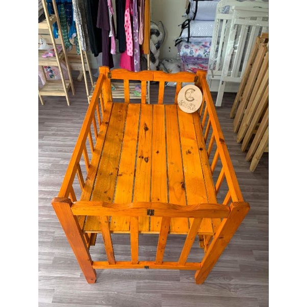 Hardwood baby crib online